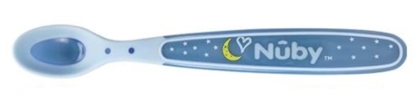 Термоложки Nuby Little Moments, 2 шт., синій (NV0501001-LMblu) - Pampik - 2