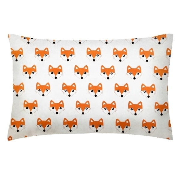 Набор наволочек Cosas Лисичка, бязь, 60х40 см, белый с оранжевым, 2 шт. - Pampik - 4