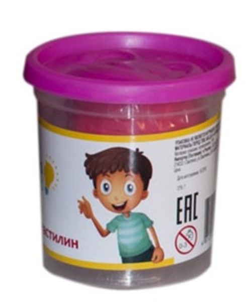 Тісто-пластилін Genio Kids, рожевий (TA1044V-3) - Pampik