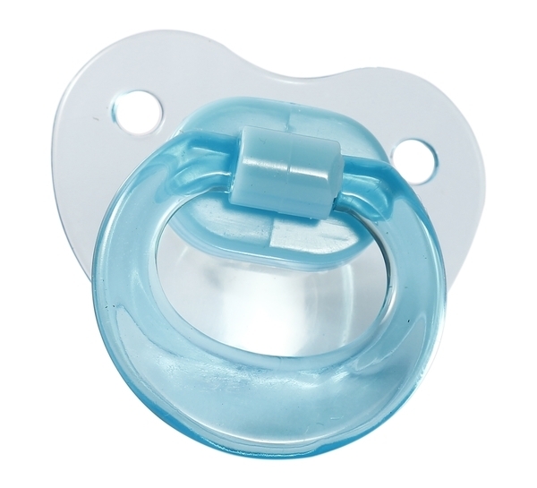 Пустышка силиконовая Курносики, ортодонтическая, 6-12 мес., голубой (7039 6+ гол) - Pampik - 3