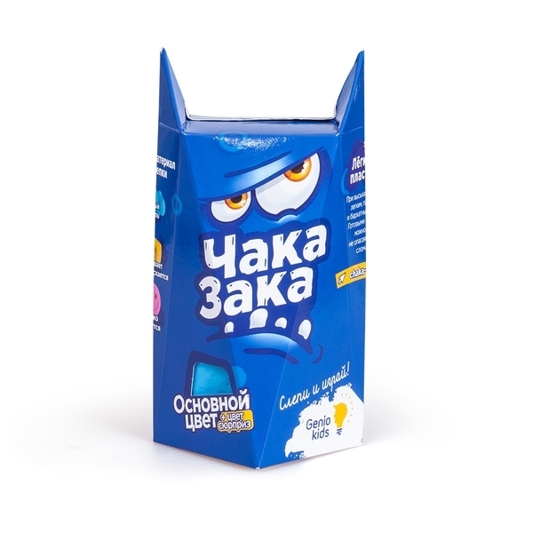 Легкий пластилін Genio Kids Чака-Зака, синій (TA1790-2) - Pampik - 3