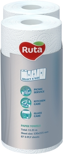 Бумажные полотенца Ruta Soft Strong, 2 рулона - Pampik - 2