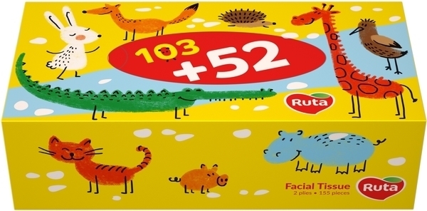 Серветки Ruta Kids, 155 шт. - Pampik - 2