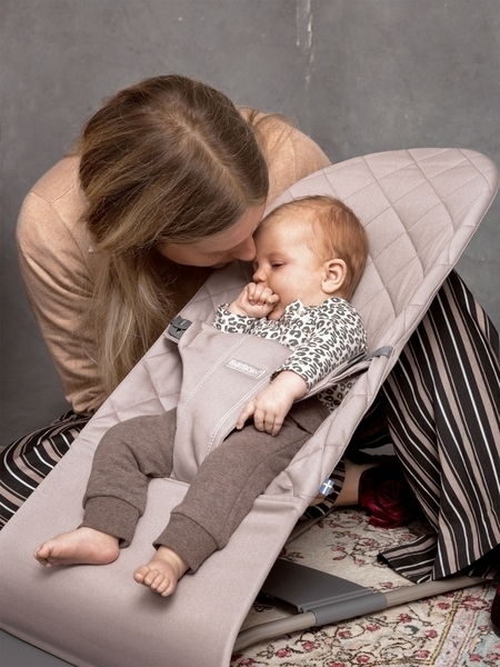 Кресло-шезлонг BabyBjorn Balance Sand Cotton, серый (006017) - Pampik - 3