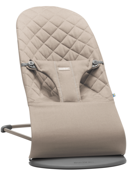 Кресло-шезлонг BabyBjorn Balance Sand Cotton, серый (006017) - Pampik
