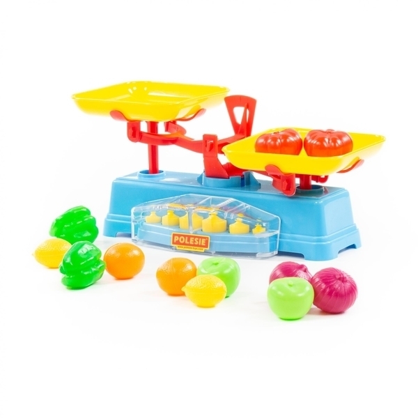 Игровой набор Polesie Весы с продуктами, 12 элементов (53787) - Pampik - 5