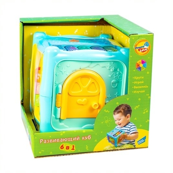 Іграшка Mommy Love Розвиваючий куб 6 в 1 (0913-38) - Pampik - 6