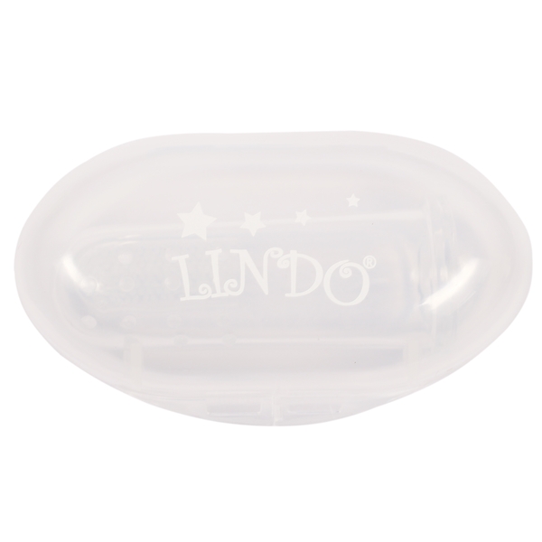 Зубная щетка-массажер для зубов Курносики, силиконовая, прозрачный - Pampik - 3