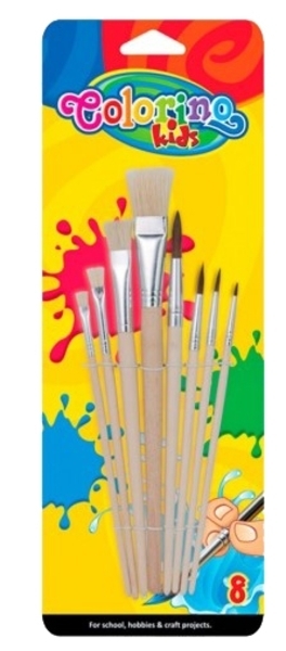 Набор кисточек Colorino, 8 шт. (39000PTR) - Pampik