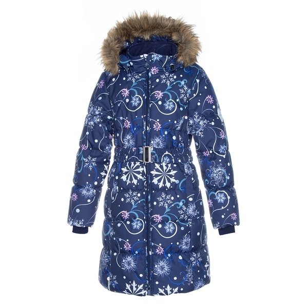 Термопальто Huppa Yacaranda, р.140, темно-синій з принтом (12030030-94286-140) - Pampik