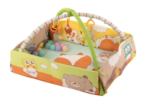 Развивающий коврик Baby Team, с дугами и бортиками (8566) - Pampik - 7