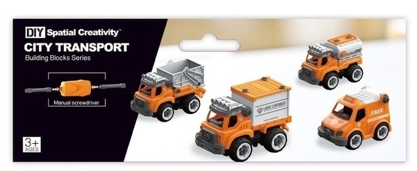 Конструктор DIY Spatial Creativity Вантажівка, помаранчевий (CJ-1379226) - Pampik - 5