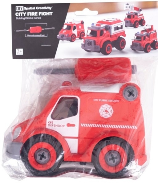 Конструктор DIY Spatial Creativity Швидка допомога, червоний (CJ-1365090) - Pampik - 5