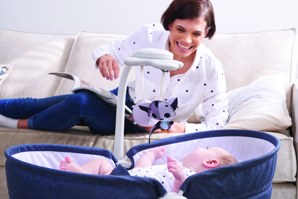 Крісло-ліжечко-гойдалка Tiny Love Мамина любов, синій (1805600030) - Pampik - 9