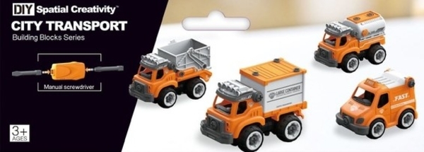 Конструктор DIY Spatial Creativity Служба доставки, оранжевый (CJ-1379208) - Pampik - 3