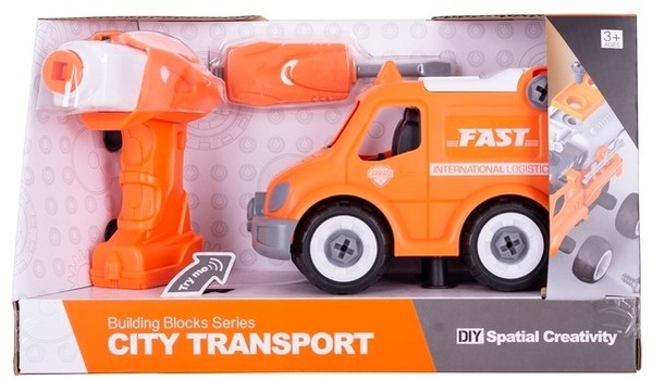 Конструктор DIY Spatial Creativity Служба доставки, оранжевый (CJ-1379205) - Pampik - 4