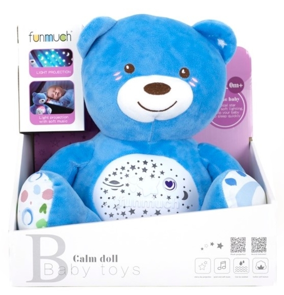 Музична м'яка іграшка-проектор Funmuch Ведмежа (FM666-1) - Pampik - 8