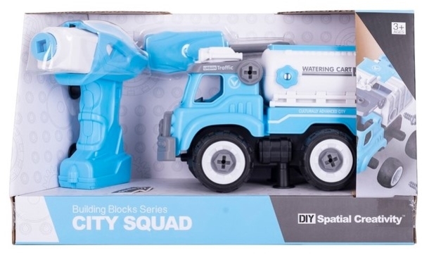 Конструктор DIY Spatial Creativity Цистерна, голубой (CJ-1379193) - Pampik - 4