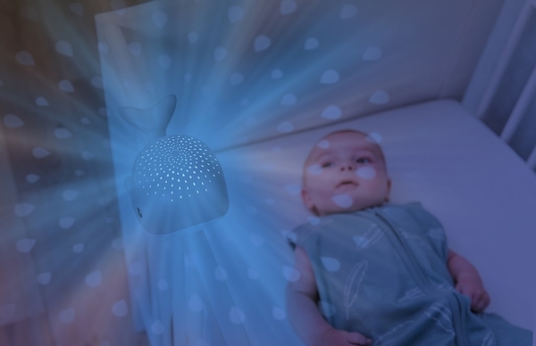 Музыкальный ночник-проектор Zazu Wally Кит, синий (ZA-WALLY-02) - Pampik - 6