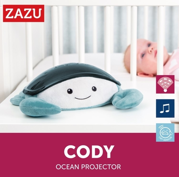 Музыкальный ночник-проектор Zazu Cody Краб с движущейся проекцией (ZA-CODY-01) - Pampik - 3