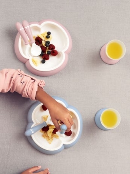 Набор детской посуды BabyBjorn Baby Feeding Set Powder Blue (078167) - Pampik - 3