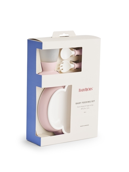 Набор детской посуды BabyBjorn Baby Feeding Set Powder Pink, розовый (078164) - Pampik - 2