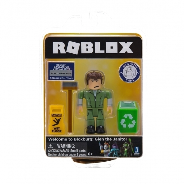 Ігрова колекційна фігурка Roblox Core Figures Welcome to Bloxburg: Glen the Janitor W3 (ROG0106) - Pampik