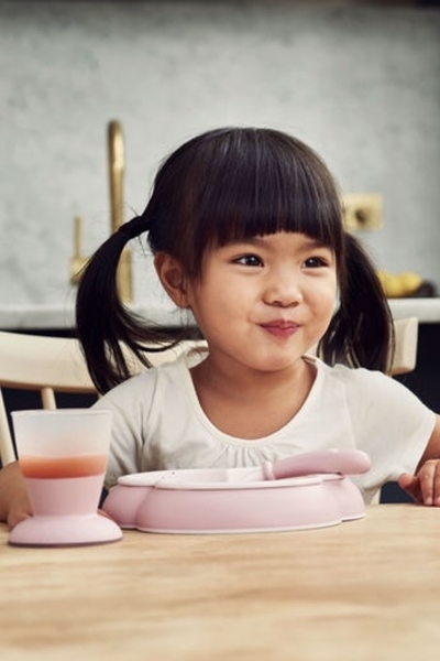 Набор детской посуды BabyBjorn Baby Feeding Set Powder Blue (078167) - Pampik - 4