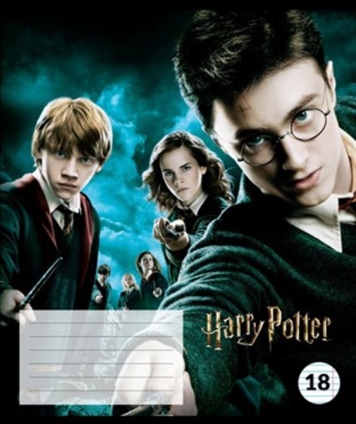 

Тетрадь Kite Harry Potter, 18 листов, линия, черный с голубым 2 (HP20-237-1