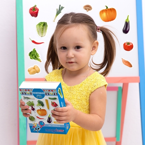 Магнітний набір Magdum Magnetic set Vegetables (ML4031-12 EN) - Pampik - 8