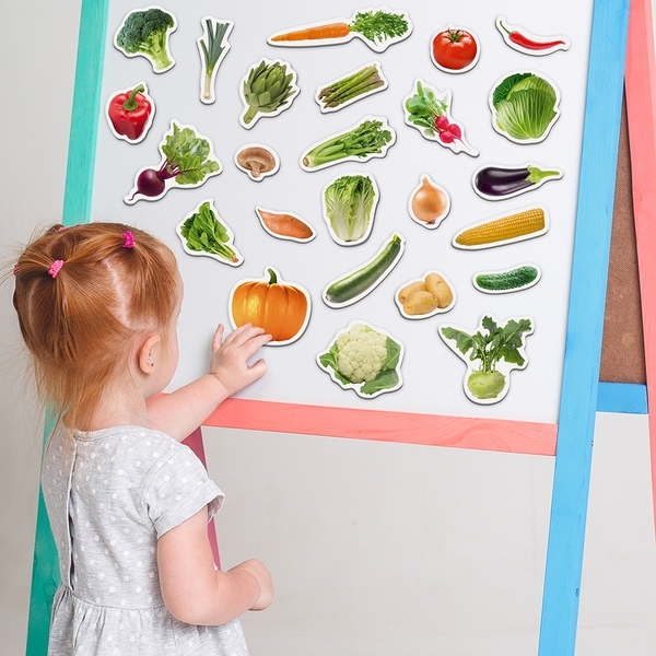 Магнітний набір Magdum Magnetic set Vegetables (ML4031-12 EN) - Pampik - 6