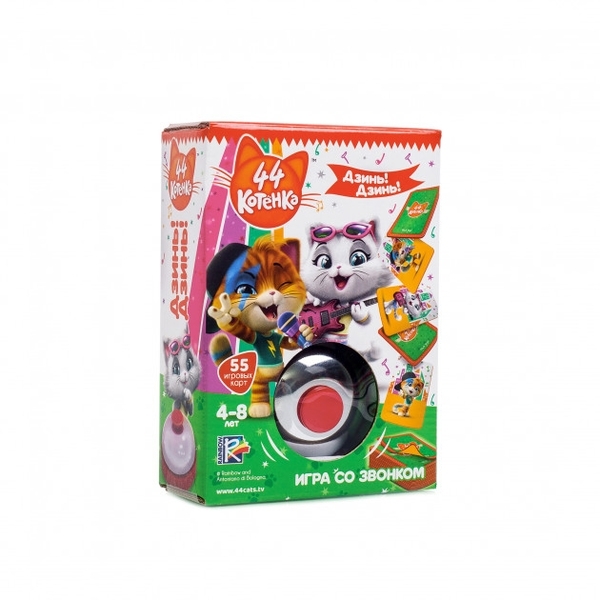 

Игра со звонком Vladi Toys 44 Кота Дзинь! Дзинь! украинский язык (VT8010-08