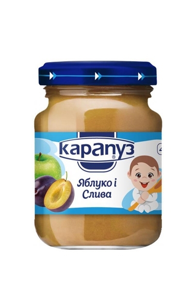 Пюре Карапуз Яблуко і зливу, 125 г - Pampik