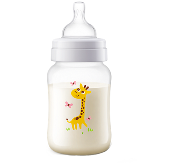 Пляшка для годування Philips Avent Anti-colic, Жираф, 260 мл (SCF821/12) - Pampik