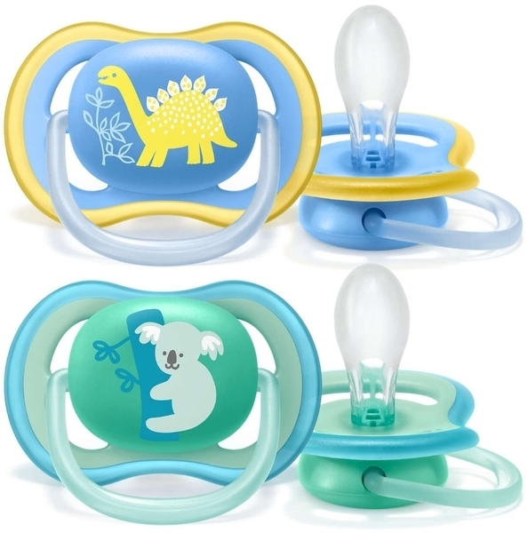 

Пустышка для мальчика Philips Avent Ultra-Air, 18+ мес, 2 шт. (SCF349/11