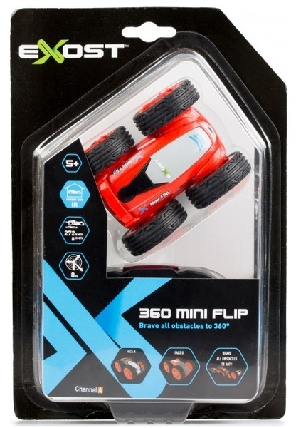 Машинка на радиоуправлении Silverlit 360 mini flip, 1:34, красный (20143-2) - Pampik - 6