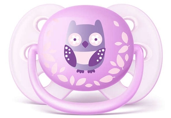 Пустушка Philips Avent (0-6 міс.), м'яка, 2 шт., для дівчаток (SCF227/20) - Pampik - 2