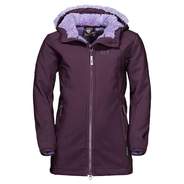 

Пальто Jack Wolfskin Kissekat Coat Girls, р., фиолетовый (1608021-1600140