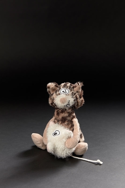 М'яка іграшка Sigikid Beasts Кіт і мишка, 21 см (38934SK) - Pampik - 2