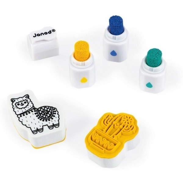 Набір штампів Janod Світ, 50 шт. (J07800) - Pampik - 4