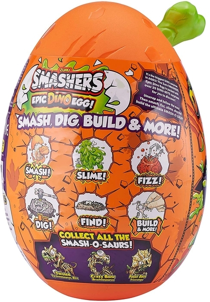 Игровой набор-сюрприз Zuru Smashers Dino Яйцо с аксессуарами (7448A) - Pampik - 2