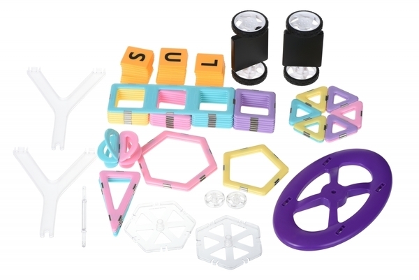 Магнітний конструктор Magplayer, 88 елементів (MPH2-88) - Pampik - 2