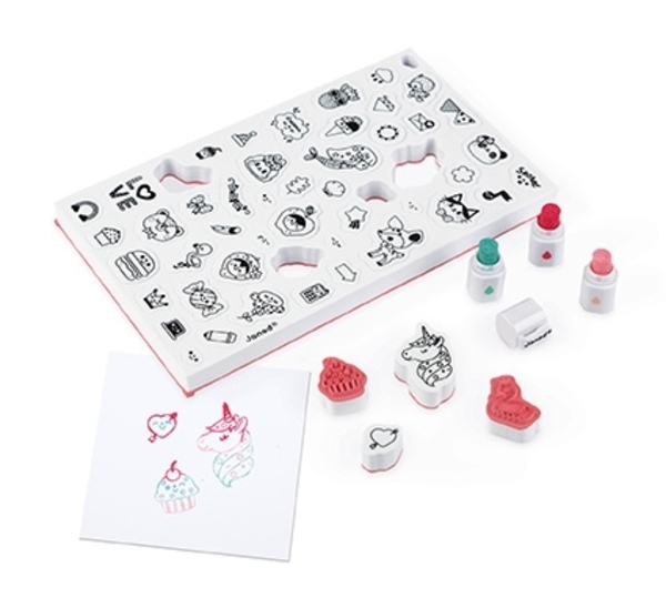 Набір штампів Janod Смайли, 50 шт. (J07801) - Pampik - 2