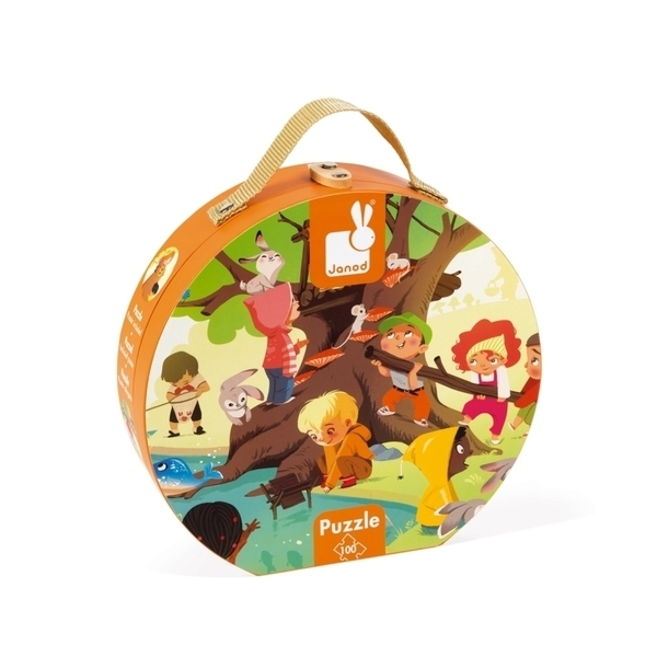 Пазлы Janod Панорама День в лесу, 100 элементов (J02730) - Pampik - 2