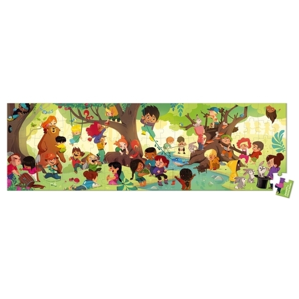 Пазлы Janod Панорама День в лесу, 100 элементов (J02730) - Pampik - 3