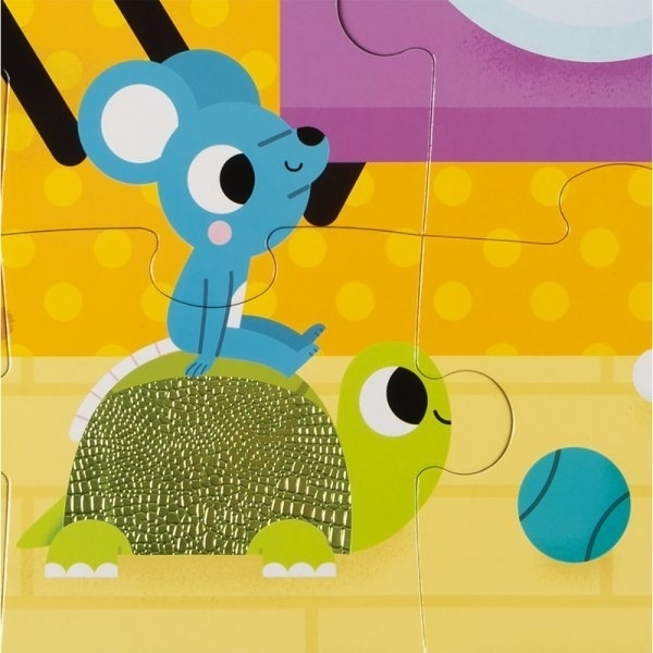 Пазлы Janod Домашние животные, тактильные, 20 элементов (J02686) - Pampik - 3