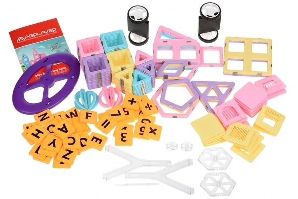Магнитный конструктор Magplayer, 237 элементов (MPT2-237) - Pampik - 3