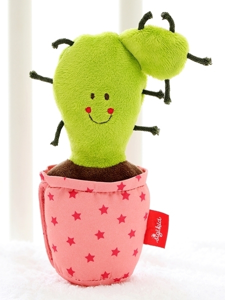 Брязкальце-пищалка Sigikid Кактус, рожевий (41435SK) - Pampik - 6