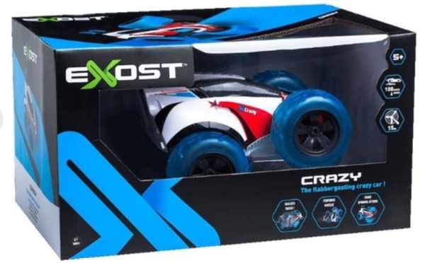 Машинка на радиоуправлении Silverlit Crazy, 1:18, синий (20176) - Pampik - 5