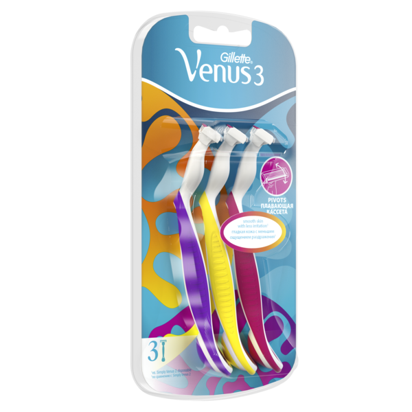 Бритва Gillette Simply Venus 3, 3 шт. - Pampik - 2